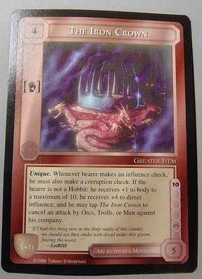 MIDDLE-EARTH CCG MECCG THE IRON CROWN PROMO CARD 1996 I.C.E. Nearmint Condition! - Image 1 of 2