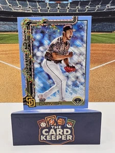 2025 Topps Holiday Yu Darvish Light Blue And White Glitter #H88 - Bild 1 von 3