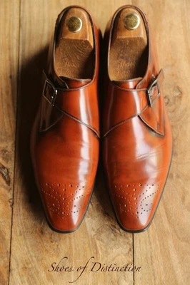 Paul Smith Wren Zapatos Monje Cuero Marrón Tostado Para Hombre UK 9.5 EU 43.5 US 10.5 Foto 1 de 4