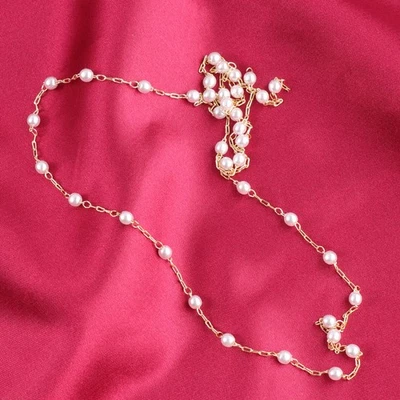 Витая кабельная цепочка жемчужная цепочка катушка для аксессуаров для изготовления ювелирных изделий сделай сам - Изображение 1 из 4