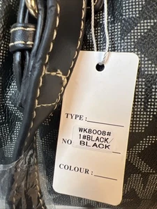 NWT Wendy Keen Signature Hand Bag Pocket Book Two Handles & Shoulder Strap Faux - Picture 1 of 24