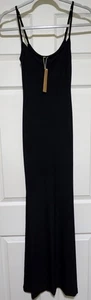 Vestido largo acanalado Skims Soft Lounge talla SP pequeño Petite Kim Kardashian 74 - Imagen 1 de 6