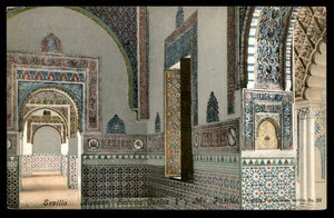Postal Alcázar Salones Carlos V, Sevilla - Imagen 1 de 2