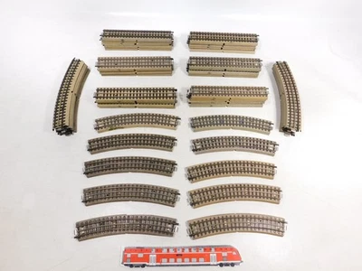 Märklin H0 00 AC 50x M-Track Full Profile 3600 D Straight 3600 D Curved #EI371-3 - Image 1 of 4