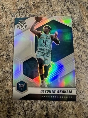 DEVONTE' GRAHAM #196 2020-21 MOSAIC HORNETS SILVER Hornets NO SA Crvena Zvezda - Image 1 of 3
