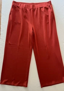 Modern Soul Orange Pants Plus Size 1XP Pull On Pants Casual Pant Stretch Pockets - Picture 1 of 8