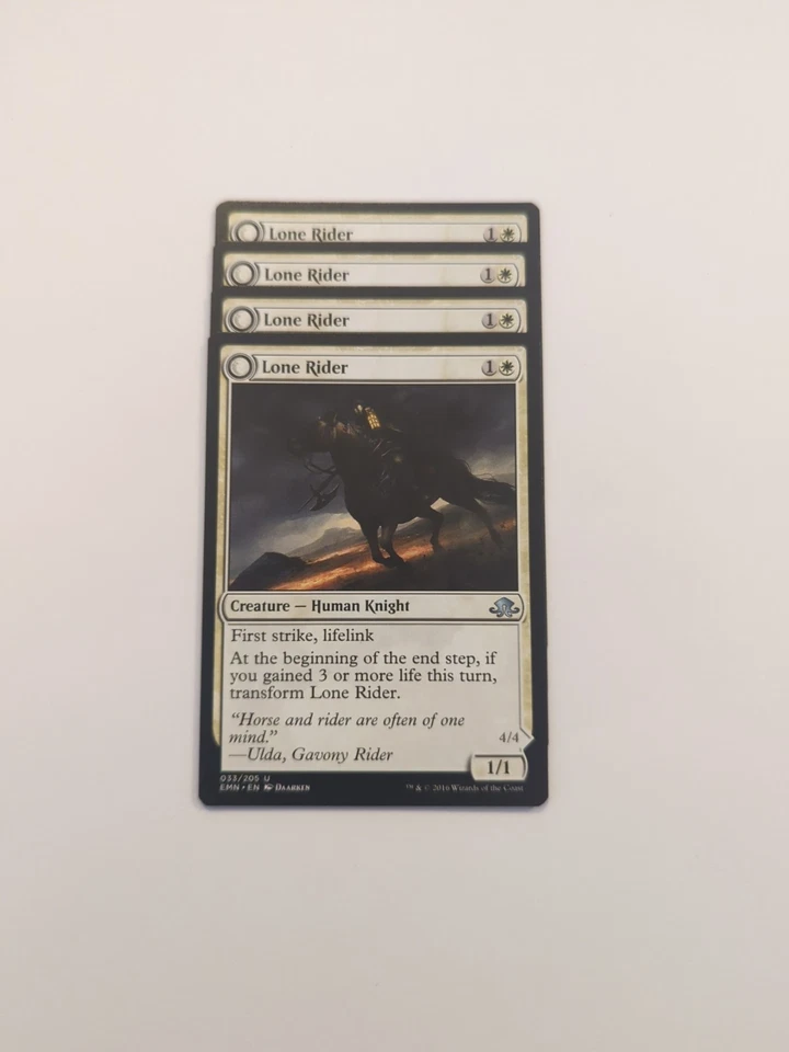 (4) Lone Rider *PLAYSET* Eldritch Moon Regular NM MTG - Image 1 of 2