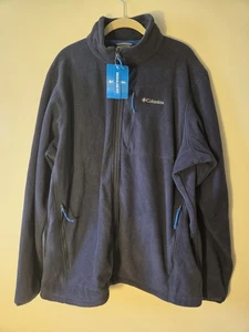 Columbia Herren XL Regular Fit Full Zip Fleecejacke Collegiate Navy leicht - Bild 1 von 8