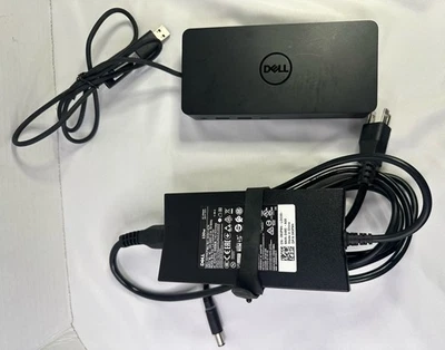 DELL D6000 USB-C 3.0 Docking Station With 130W ADAPTER Tested! - Image 1 of 4