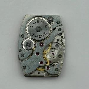 FHF 29 Lusina Geneve Tank Watch Movement Manual Wind Vintage Swiss Parts 19.9mm - Picture 1 of 6