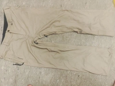 Pantalones de Nieve Volcom Para Hombres XxGrandes Marrón Exterior Esquí Snowboard Bolsillos con Cremallera  Foto 1 de 4