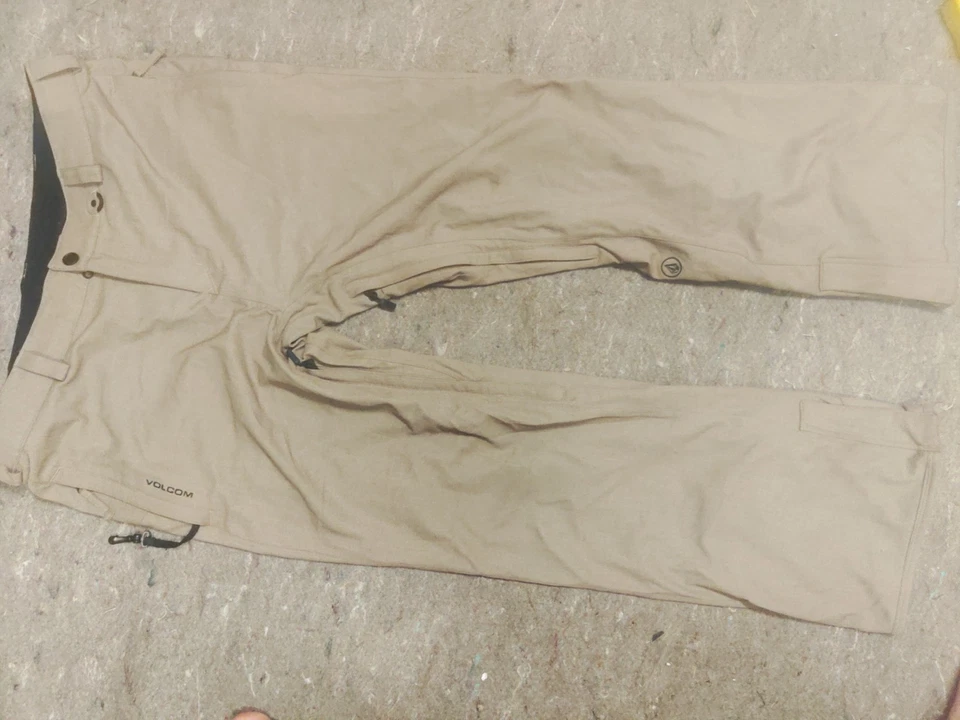 Volcom Snow Pants Mens XxLarge Brown Outdoors Ski Snowboard Zipper Pockets  - Image 1 of 4