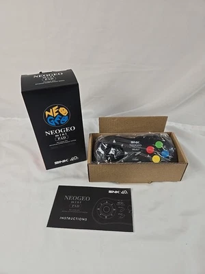 SNK Neo Geo Mini Pad Wired Controller Pro Gear Spec Black 40th Anniversary New - Image 1 of 4