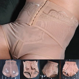 Lace Crossdresser Lingerie Men's Sissy Pouch Panties with Tummy Control - Picture 1 of 16