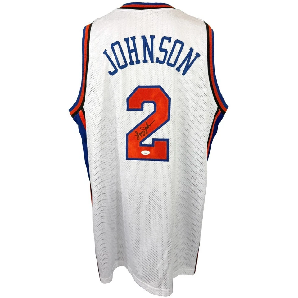Larry Johnson autographed signed jersey NBA New York Knicks JSA COA - Image 1 of 4