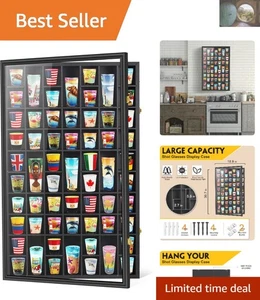 Schnapsglas Schattenkasten - 61 Fächer mit abnehmbaren Platten zur einfachen Anzeige - Bild 1 von 9