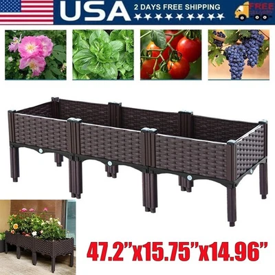 Outdoor Elevated Raised Garden Bed Planter Box with Legs for Vegetable/Flower - Image 1 of 4