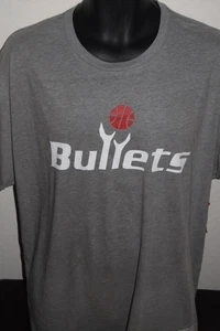 NWT NBA Mitchell & Ness Washington Bullets MVP Throwback Logo Tshirt Size 2XL - Picture 1 of 3