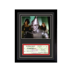 Jack Haley Signed Cancelled Check Framed Display - Picture 1 of 5