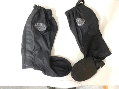 Fundas para botas Harley-Davidson grandes impermeables negras elásticas sobre botas Foto 1 de 2
