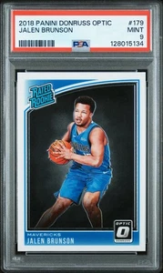 Tarjeta de novato 2018 Optic #179 Jalen Brunson PSA 9 RC-PSA 9 Jalen Brunson Optic - Imagen 1 de 2
