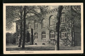 Quakenbrück, Ansicht des Realgymnasiums, Ansichtskarte  - Picture 1 of 2