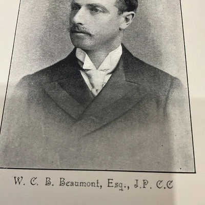 NORTHUMBERLAND 1895 - W C B BEAUMONT - of Bywell Hall Stocksfield  - Bild 1 von 4