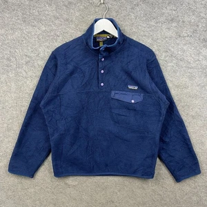 Chaqueta Jersey Pullover Vintage Patagonia Polar Para Hombre Pequeña Azul Synchilla Snap T - Imagen 1 de 8