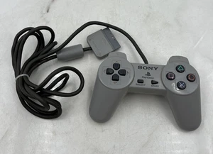 Vintage Sony PlayStation SCPH-1080 Controller PS1 Original Wired Grey Tested OEM - Picture 1 of 9