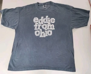 Gr. XL Vintage EDDIE VON OHIO "Folkin TOP!" Band Volksmusik T-Shirt grau - Bild 1 von 10