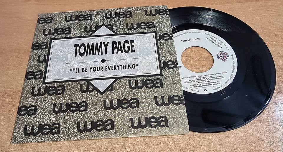 TOMMY PAGE I'll be your everything NEW KIDS ON THE BLOCK 7" SPAIN PROMO SINGLE - Image 1 of 3