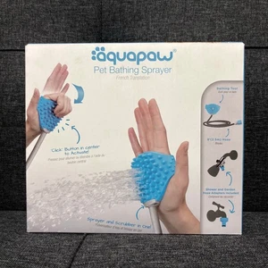 Aquapaw Dog Bath Brush Pro - Sprayer and Scrubber Tool Indoor/Outdoor Bath Hose - Picture 1 of 4