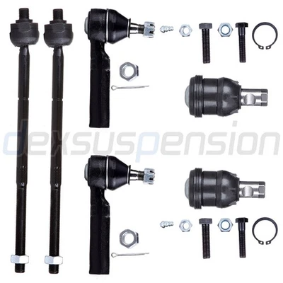 6x For Chrysler Plymouth Grand Voyager Front Lower Ball Joint Outer Tie Rod End - Imagem 1 de 4