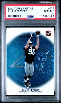 2002 TOPPS PRISTINE JULIUS PEPPERS #135 ROOKIE RC PSA 10 GEM MINT 💎 PANTHERS  - Image 1 of 3