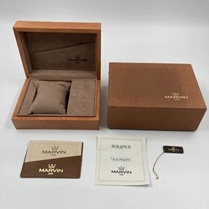 MARVIN 1850 Watch Case Box w/instruction manual in Japanese - Picture 1 of 23