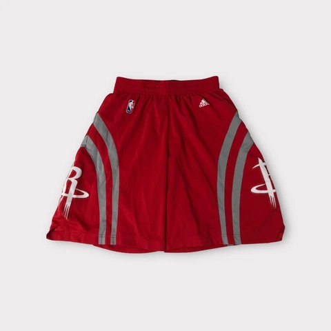 Red adidas Houston Rockets Basketball Shorts Men's Size L Large Cover
