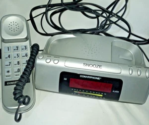 Conair Phone AM/FM Clock Radio Vintage Model TCR200 - Picture 1 of 3