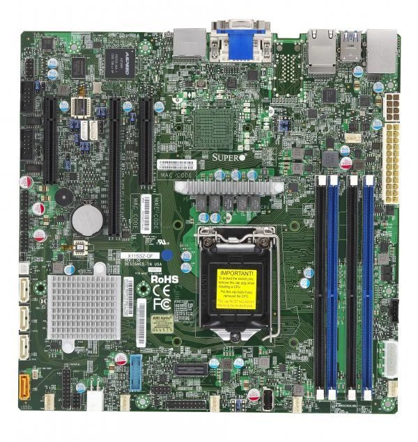 SuperMicro X11SSZ-F Socket H4 LGA 1151 Intel® C236 chipset Micro-ATX Motherboard - Image 1 of 1