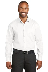 Red House RH80 Men's Long Sleeve Slim Fit Non-Iron Twill Shirt - Picture 1 of 7