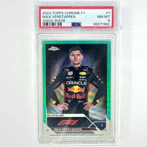 2023 Topps Chrome F1 Max Verstappen Aqua Wave Portrait /150 - Picture 1 of 3
