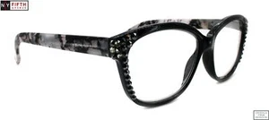 Savannah, Bling Reading Glasses for Women w European Crystals / Square - Picture 1 of 3