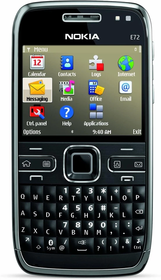 Nokia E72 - Zodium black (Unlocked) Smartphone - Image 1 of 4