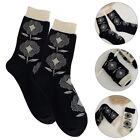 2 Pairs Tube Socks Breathable Cotton The Flowers Warm