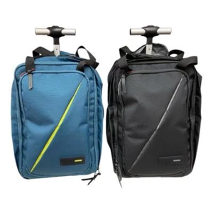 American T. PILOTA TROLLEY Zaino con 2 RUOTE / TASCHE ORGANIZZATE 91G012 - Imagen 1 de 13