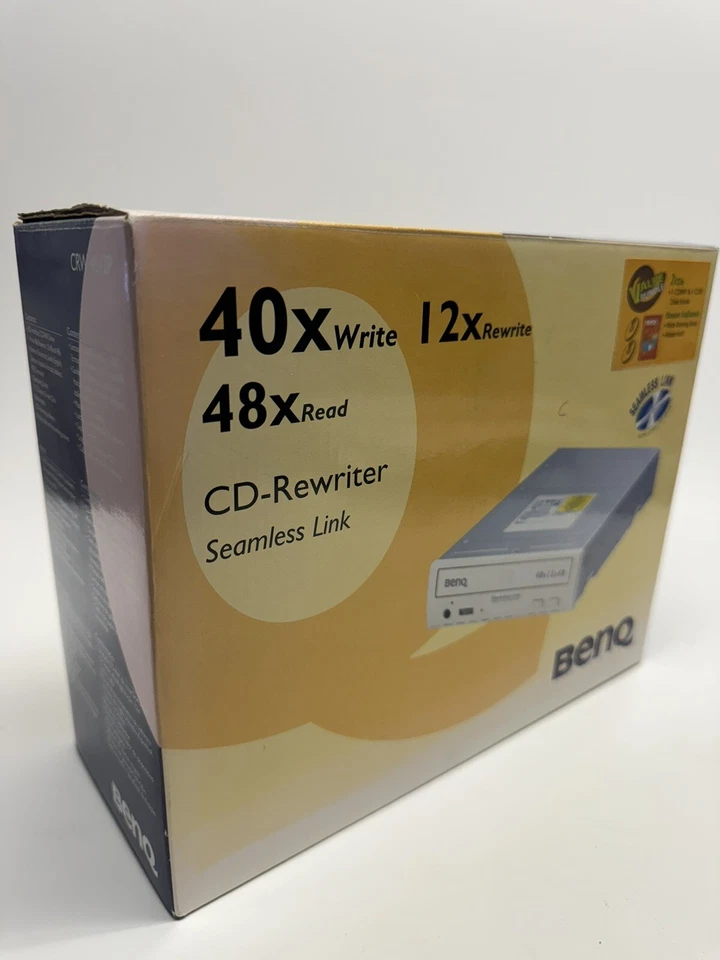 SEALED NEW BenQ CD Burner 42X CD-R 12X CD-RW 48X CD-ROM CRW-4012P - Image 1 of 4