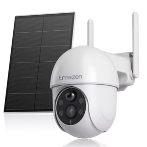 WiFi Security Camera Outdoor 2K 360° HD Solar & Battery Powered Smart Detection - Picture 1 of 11
