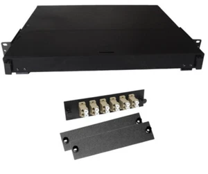 Fiber Rackmount Panel Front Panel Covered 12 LC MM - Picture 1 of 7