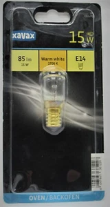 Backofenlampe 15W hitzebeständig bis 300° E14 Birnchenform klar Glühbirne 361226 - Bild 1 von 3