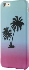 NUEVO Dynex iPhone 6/6s Palmeras AZUL/ROSA Funda Suave para Teléfono Celular DX-MA6S8PT - Imagen 1 de 1