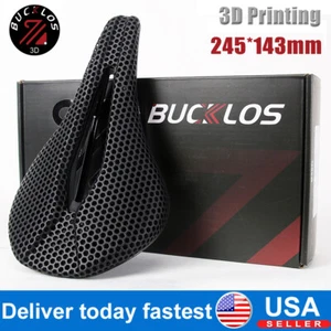 Asiento de sillín de ciclismo con impresión 3D 143 mm transpirable para bicicleta MTB carretera grava 7 x 7 mm - Imagen 1 de 11